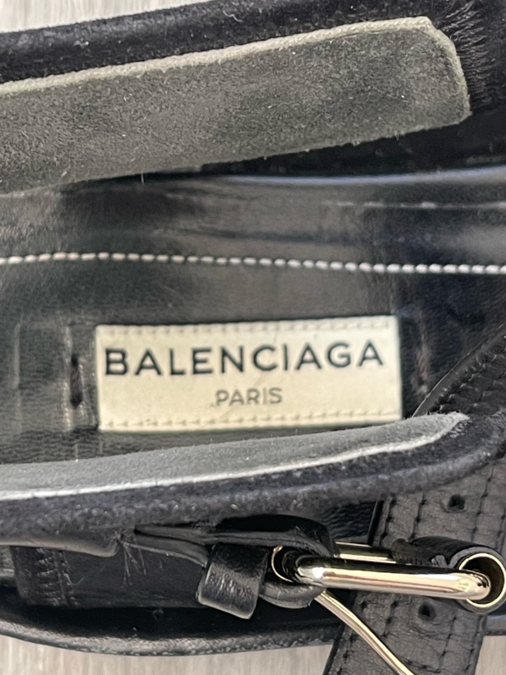 Balenciaga Women’s Studded Black Sandals Size EU 37 (US 7) - Picture 6 of 7